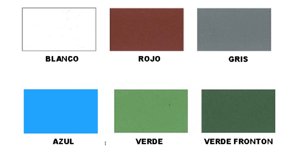 carta de colores revestimiento