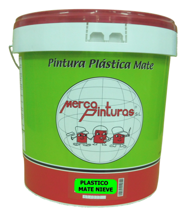 pintura plastica mate nieve