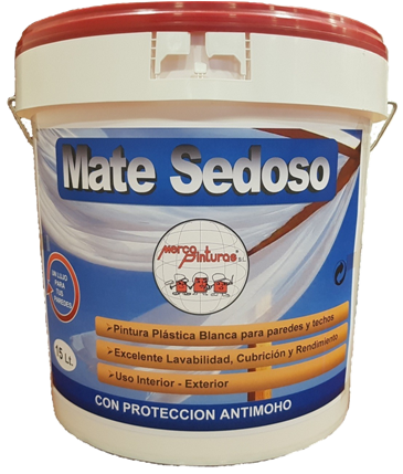 pintura plastica mate sedoso antimoho