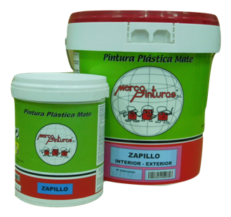 pintura plastica mate zapillo
