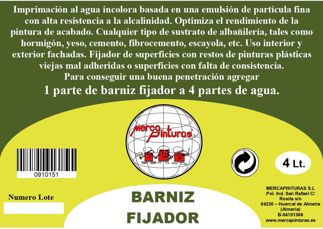 barniz anclaje fijador