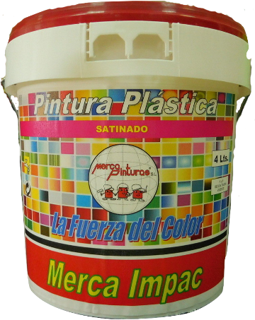 pintura plastica satinada merca impac