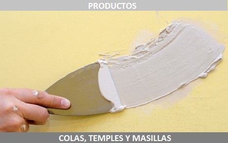 colas temples y masillas