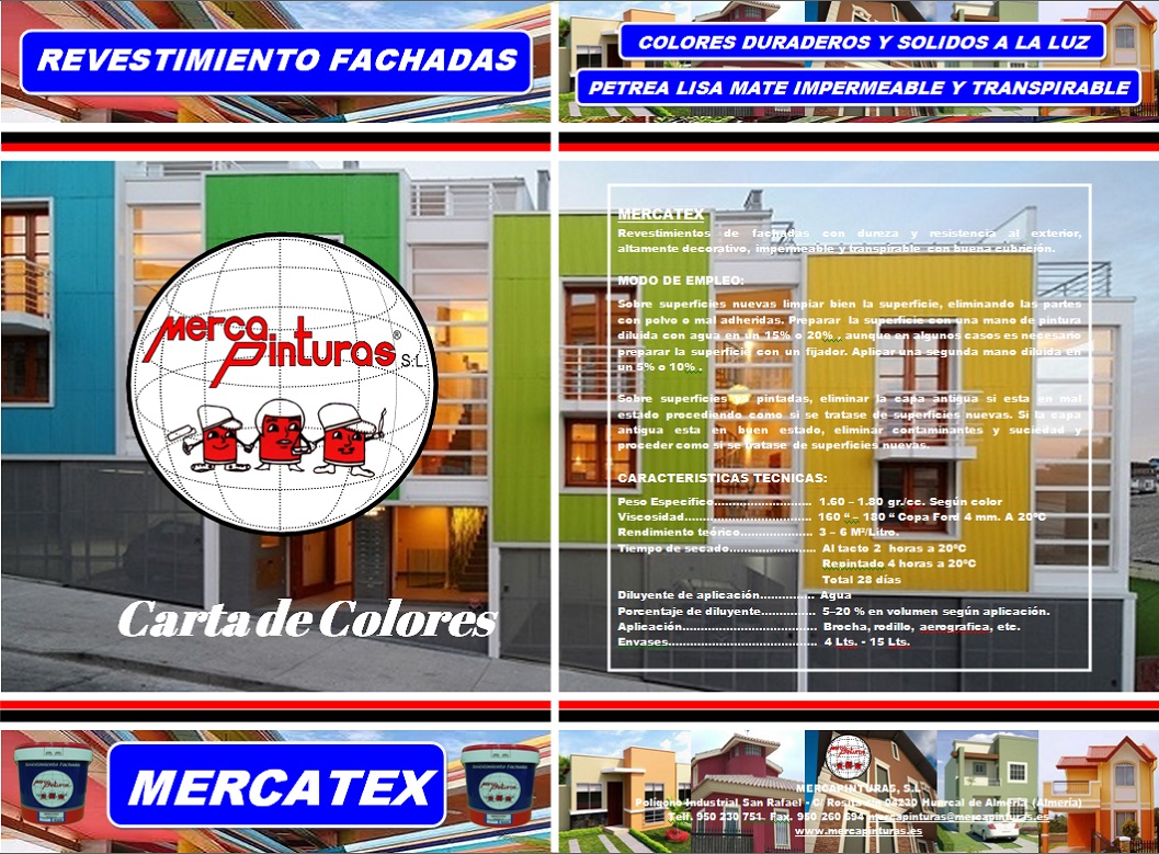carta de colores revestimiento petrea mercatex