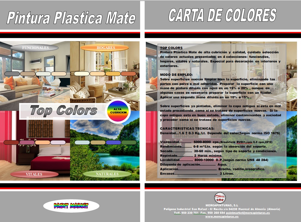 carta de colores topcolors